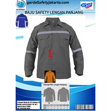 Baju KEMEJA SAFETY Lengan Panjang Terbaik