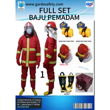 Setelan Baju Pemadam Kebakaran Lengkap dengan Sepa