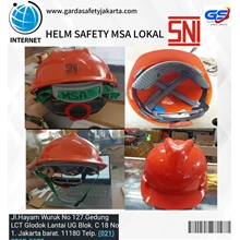 Helm Pekerja Profesional MSA Lokal Orange Terserti