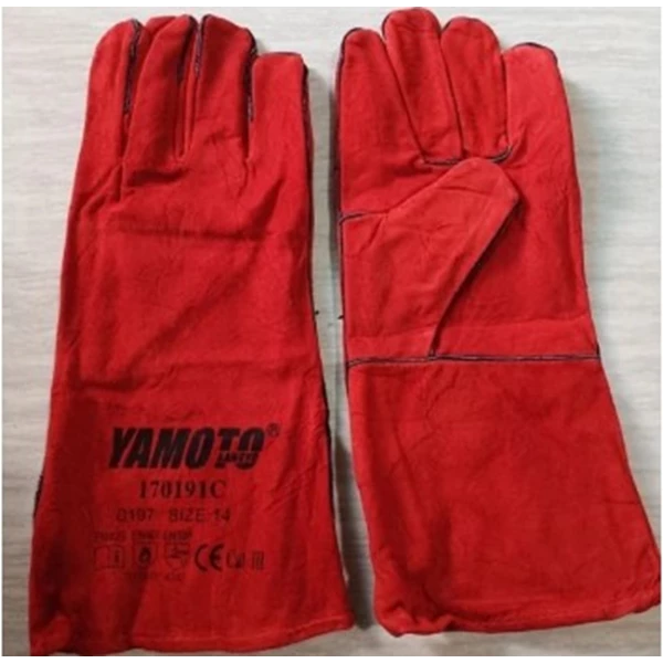 Safety Gloves Welding Yamoto Red