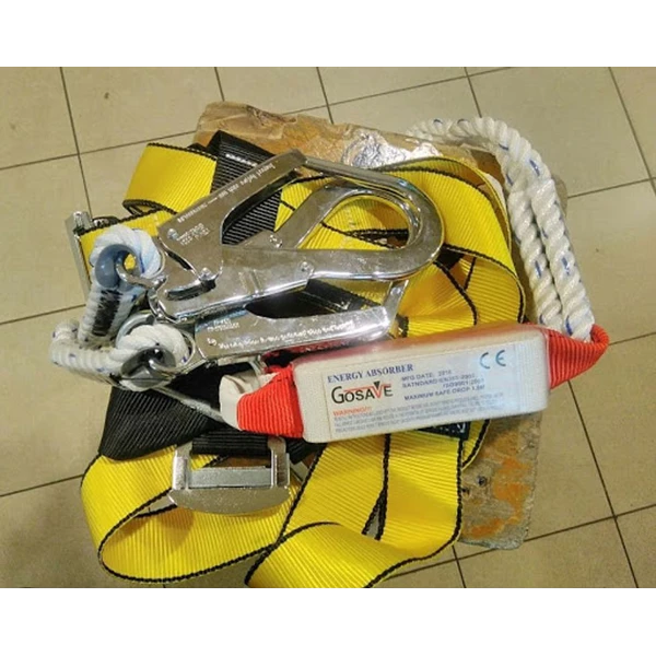 Full Body Harness Gosave Absorber Double Lanyard Big Hook