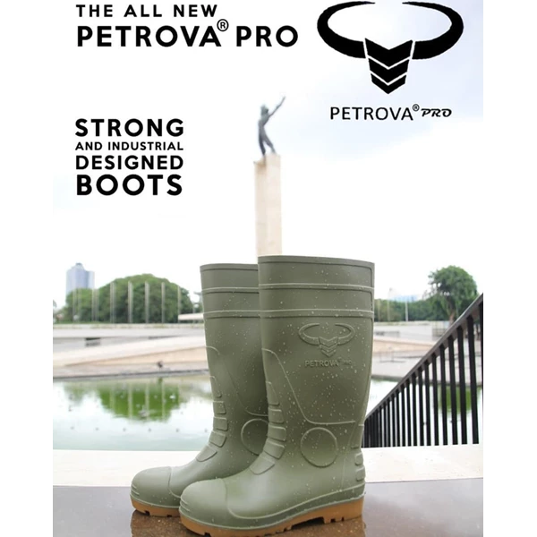 Sepatu Safety Boot Petrova Pro Hijau 