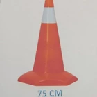 Traffic Cone bahan plastik PVC 75 cm Kerucut Jalan 6