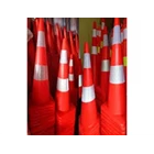 Traffic Cone bahan plastik PVC 75 cm Kerucut Jalan 4