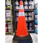 Traffic Cone Cone Safety Cone 75 Cm Black PVC Rubber Base 7