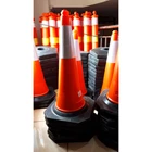 Traffic Cone Cone Safety Cone 75 Cm Black PVC Rubber Base 4