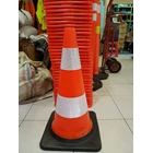 Traffic Cone Cone Safety Cone 75 Cm Black PVC Rubber Base 2