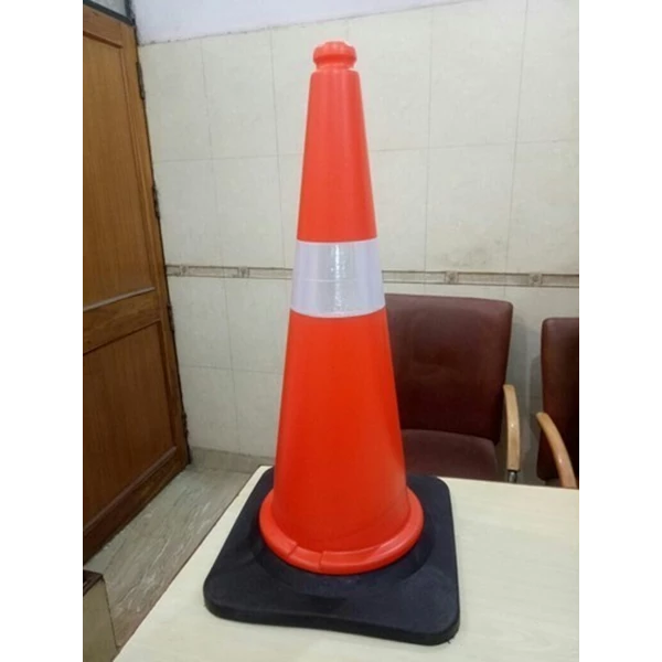 Traffic Cone Cone Safety Cone 75 Cm Black PVC Rubber Base