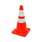 Traffic Cone Orange PVC Black Base 70cm 2