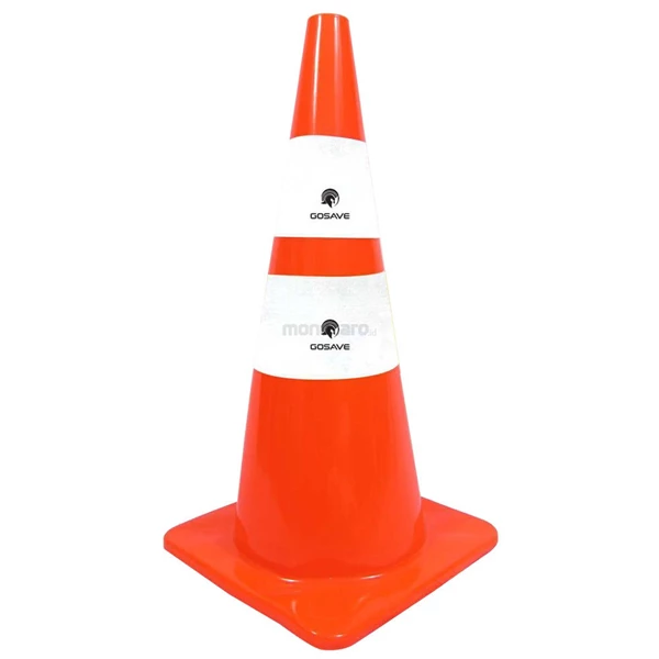 Traffic cone PVC base Orange karet Ruber 70cm