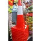Traffic Cone Full Orange 90 Cm (Karet) Double Scotlight 7