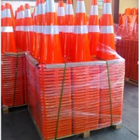  Traffic Cone Full Orange 90 Cm ( Rubber ) Double Scotlight