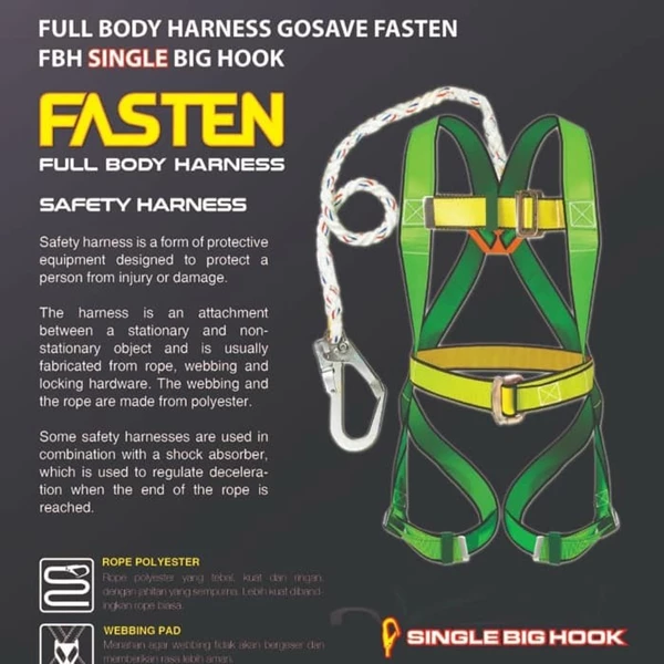 Full Body Harness GOSAVE Single Hook