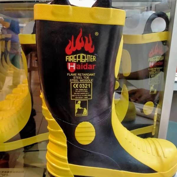 Sepatu Safety Boot Haidar  Pemadam kebakaran 