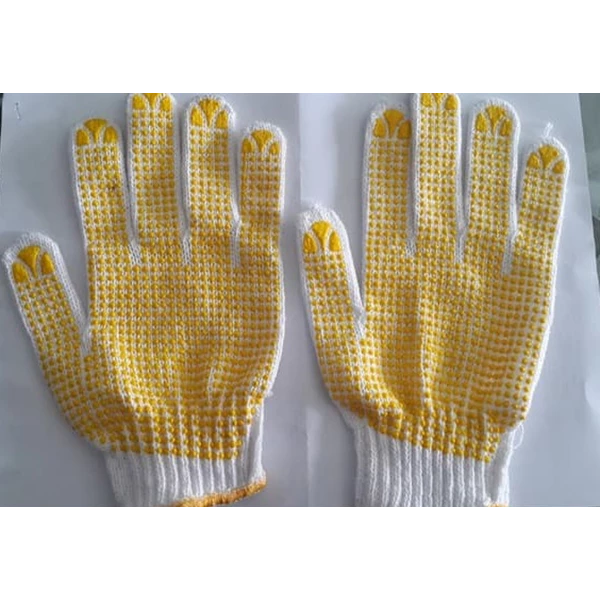 My Yellow Spot Caton Safety Gloves
