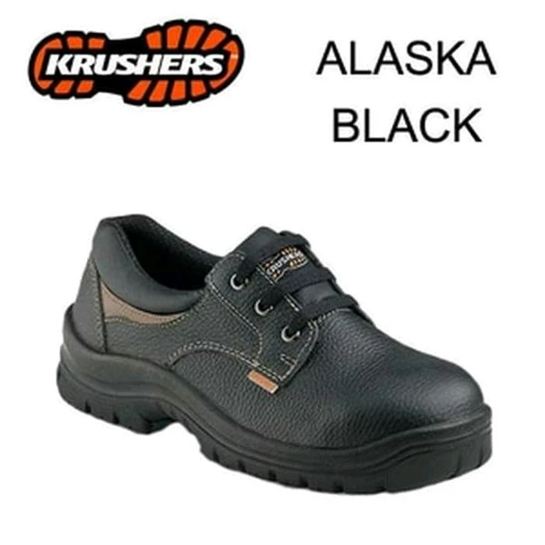 Sepatu Safety Krusher Alaska Hitam/Coklat