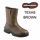 Sepatu Safety Krushers Texas Hitam/Coklat 4