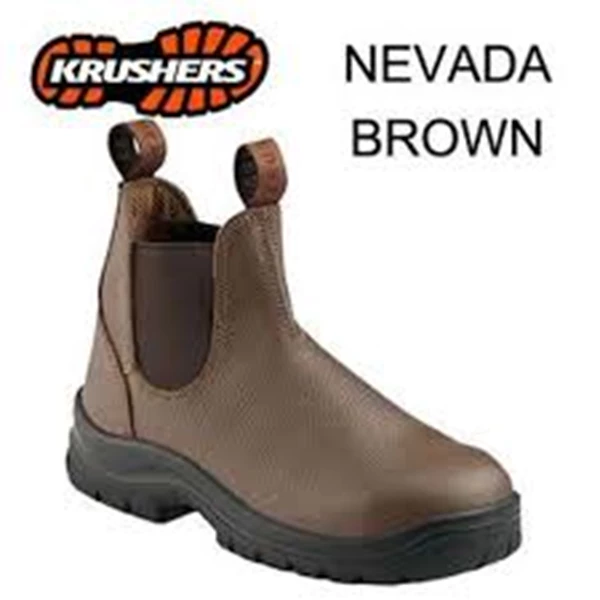Sepatu Safety Krushers Nevada Hitam/Coklat